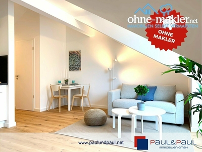 Neubau-Aufstockung: 1,5-Zimmer-Wohnung mit Südwest-Balkon in Hamburg-Marienthal