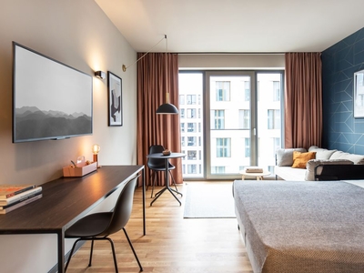 Design Serviced Apartment Smart in Darmstadt, Vitra Lounge, Tiefgaragen, Großes Rooftop