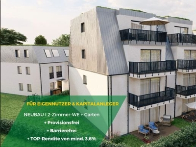 Schon ab 4.900 EUR / m² ! Kapitalanleger & Eigennutzer aufgepasst: Barrierefreie Wohnung mit tollem Grundriss und Garten