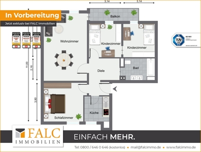 Zentrale und gute Lage in Aschaffenburg
-Eigentumswohnung-